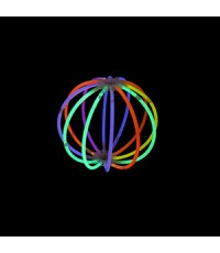 Fluorescent wristband, 4.5X200mm, 100 PCS,Five colors are randomly distributed
