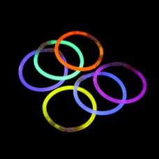 Fluorescent wristband, 4.5X200mm, 50 PCS,Five colors are randomly distributed